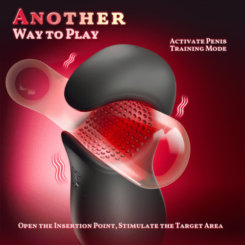 Queen - 9 Vibrations 4 Clamping Suctions Clamping Suction Oral Simulation Male Masturbator