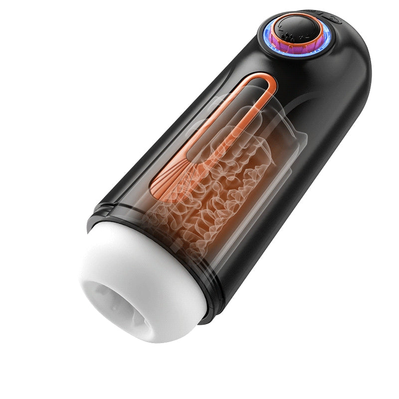 Allen - 6-in-1 Thrusting, Vibrating & Heating Blow Job Masturbator Cup with 4 Suction Modes